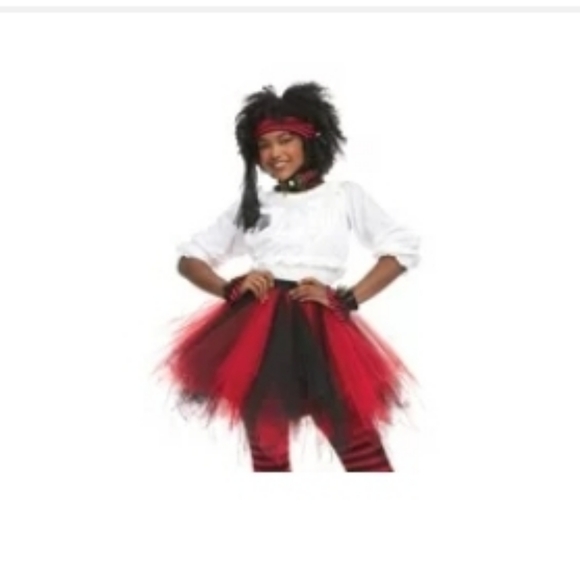 Girls Halloween Pirate Kit, Wig & Pearlescent Makeup Sticks - Picture 4 of 6